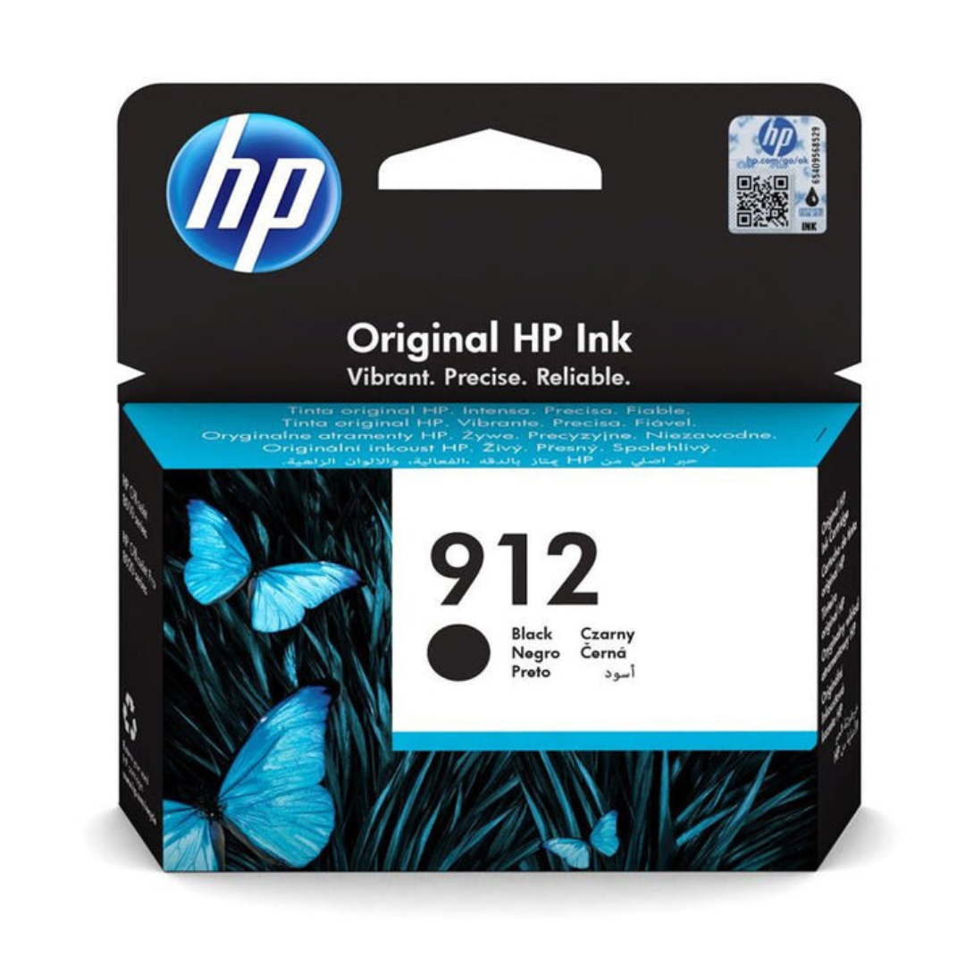 خرطوشة حبر HP 912 الأصلية السوداء - 300 صفحة / لون أسود / خرطوشة حبر