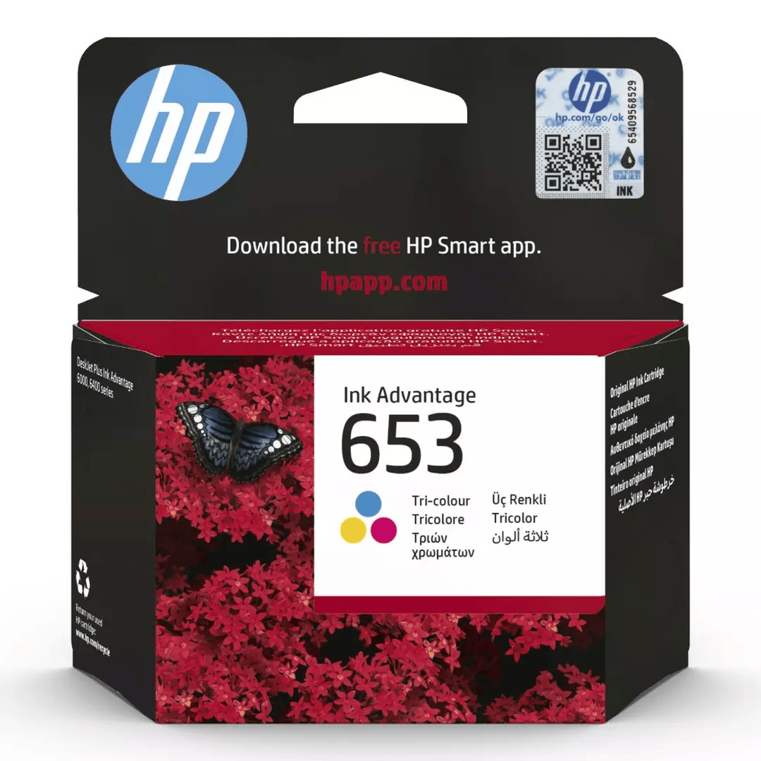 خرطوشة حبر HP 653 ثلاثية الألوان – 200 صفحة