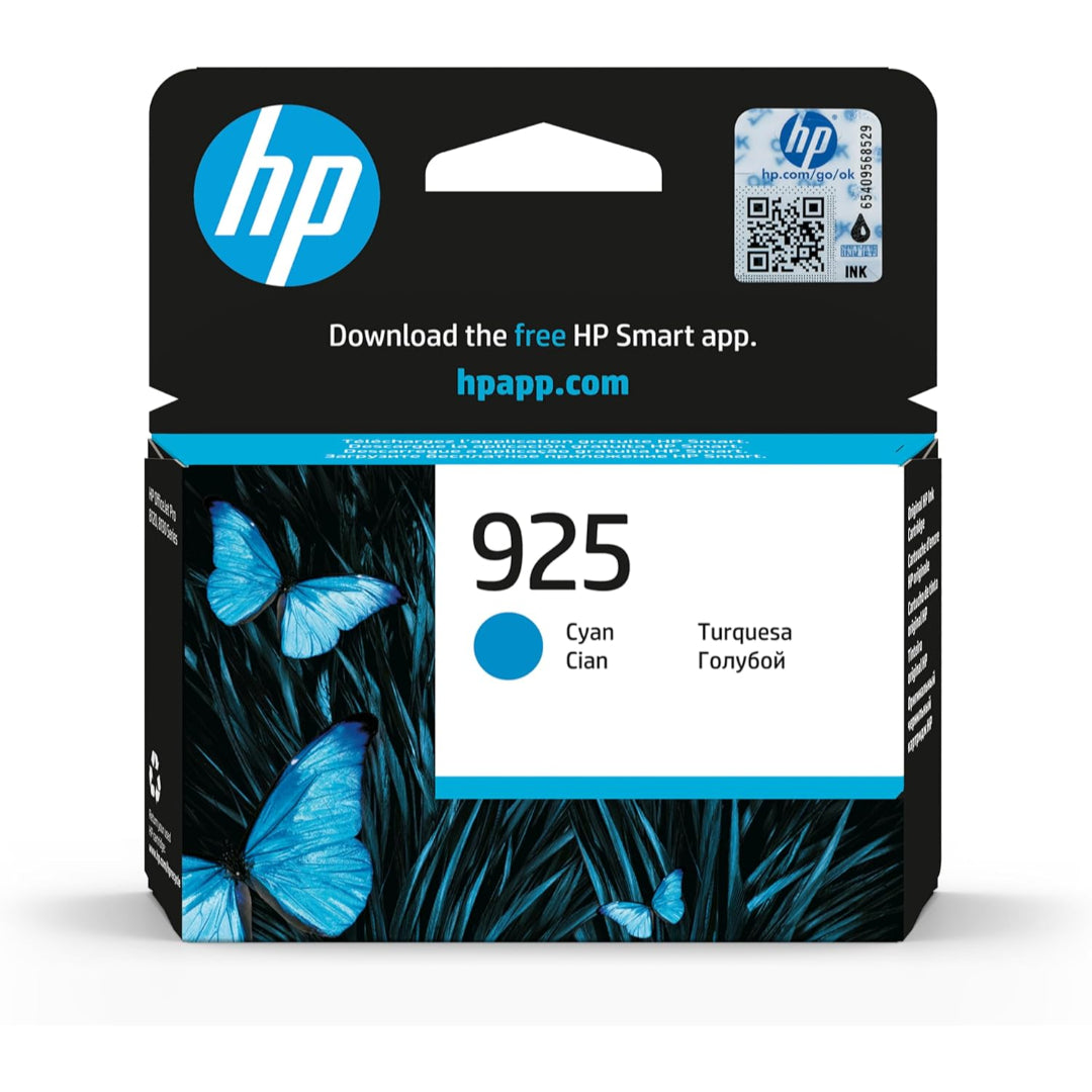 خرطوشة حبر HP 925 الأصلية باللون السماوي