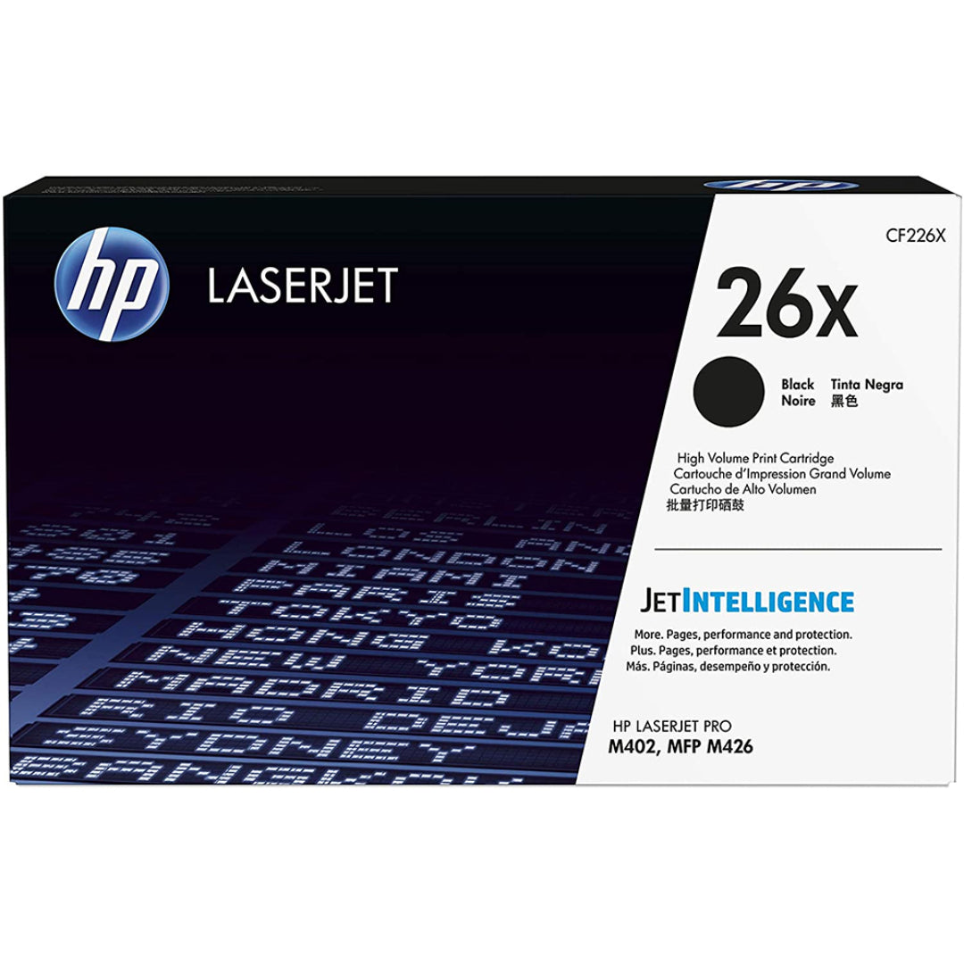 خرطوشة حبر HP 26X الأصلية السوداء عالية الإنتاجية لطابعات الليزر جيت