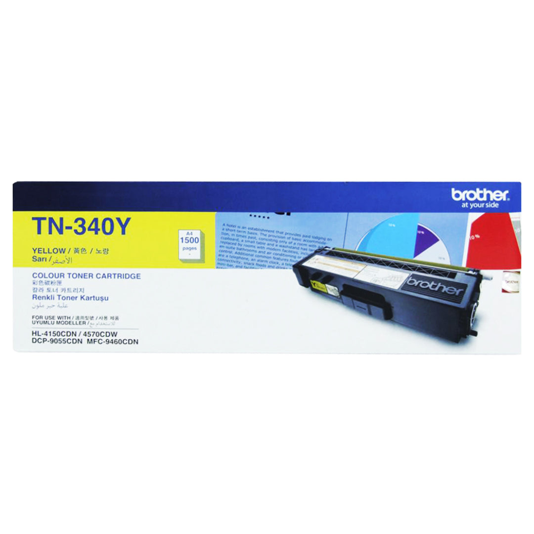 Brother TN-340 Yellow Toner Cartridge