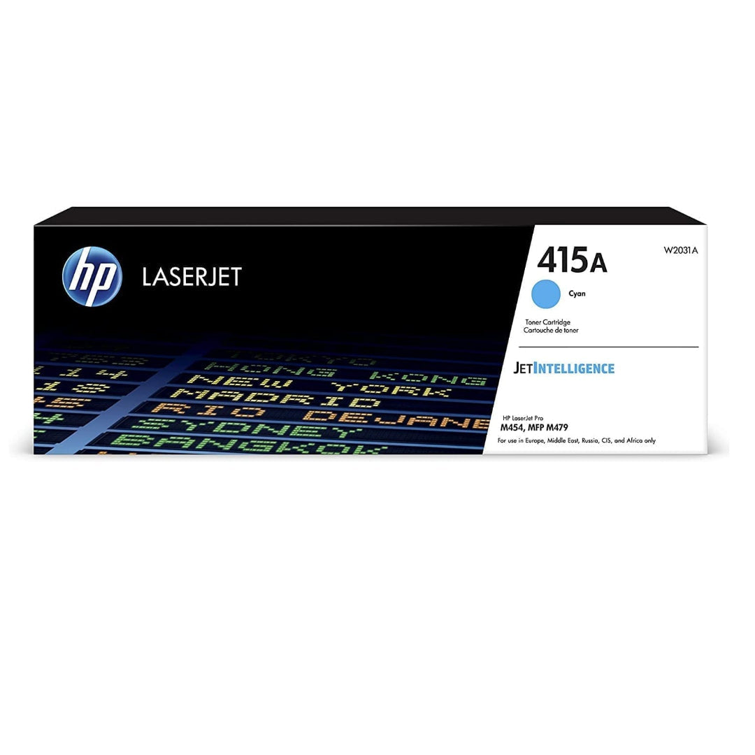 خرطوشة حبر HP 415A الأصلية للطابعات الليزرية باللون السماوي