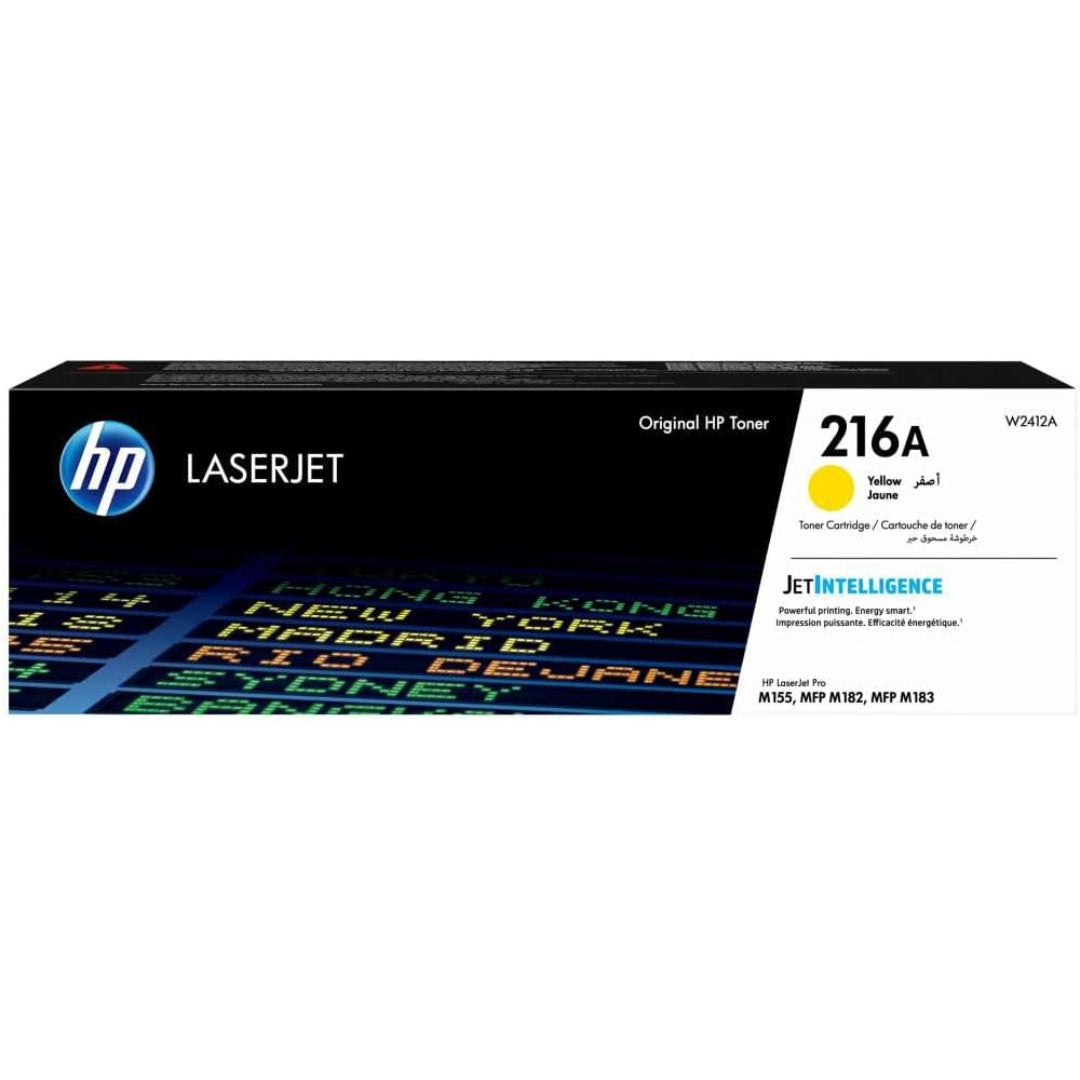 خرطوشة حبر HP 216A الأصلية الصفراء لطابعات الليزر جيت