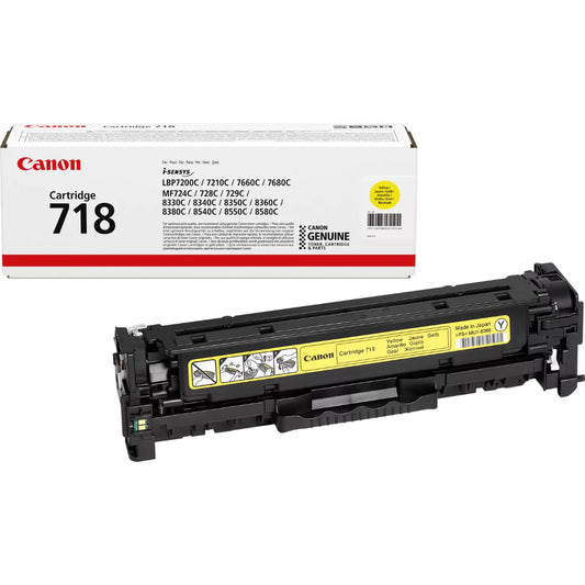 Canon 718Y Yellow Toner Cartridge – High-Quality Printing Performance