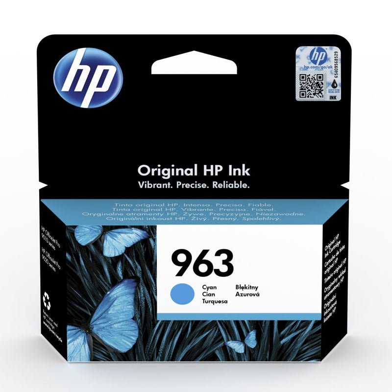 خرطوشة حبر HP 963 الأصلية باللون السماوي - 700 صفحة / لون سماوي / خرطوشة حبر