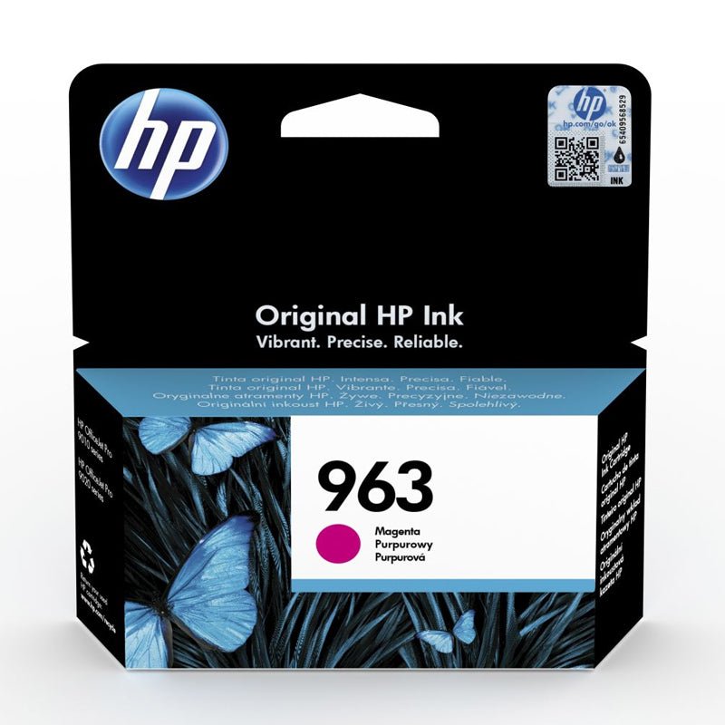 خرطوشة حبر HP 963 الأصلية باللون الأرجواني - 700 صفحة / لون أرجواني / خرطوشة حبر