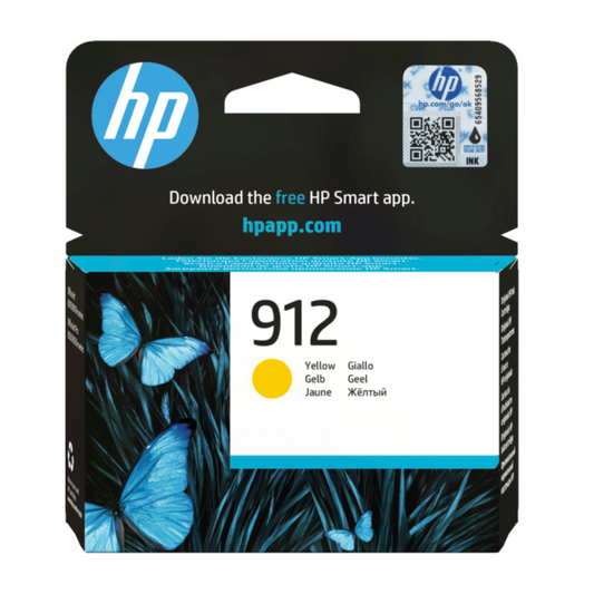 HP 912 Yellow Original Ink Cartridge - 315 Pages / Yellow Color / Ink Cartridge