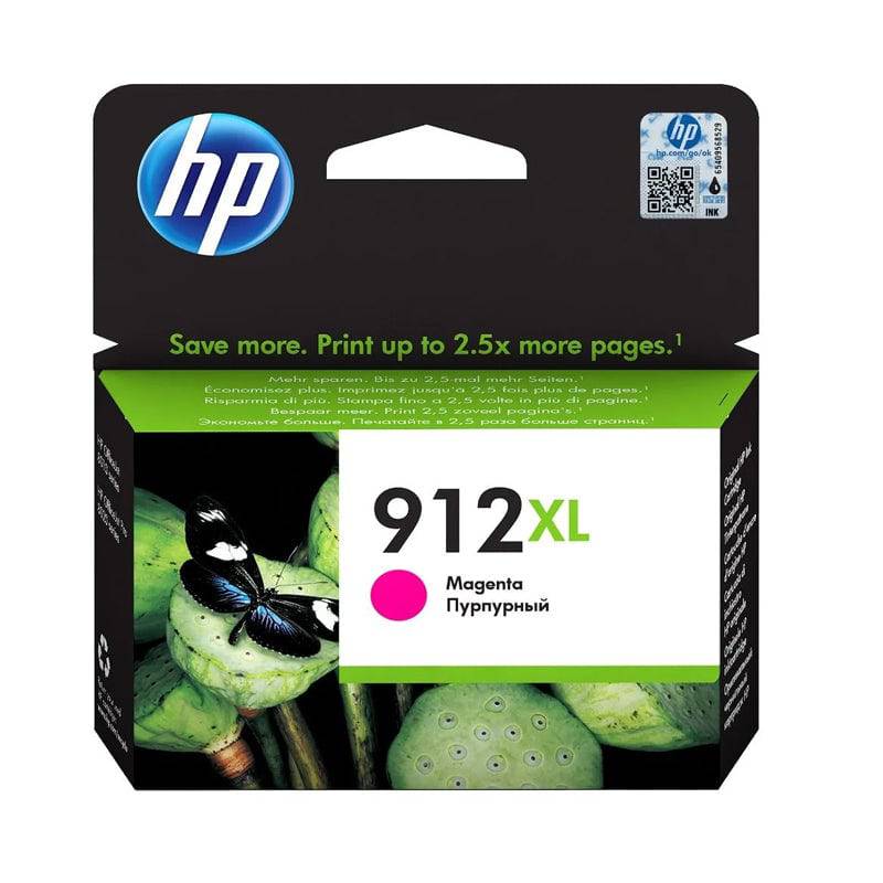 خرطوشة حبر HP 912XL عالية الإنتاجية باللون الأرجواني - 825 صفحة / 10.4 مل / لون أرجواني / خرطوشة حبر