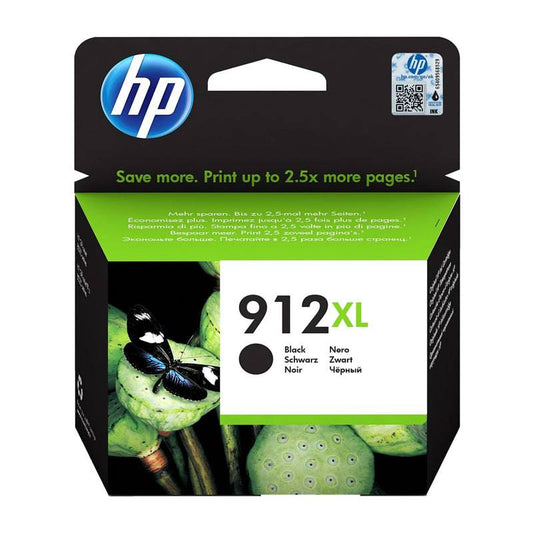 خرطوشة حبر أسود عالية الإنتاجية HP 912XL - 825 صفحة / 21.7 مل / لون أسود / خرطوشة حبر