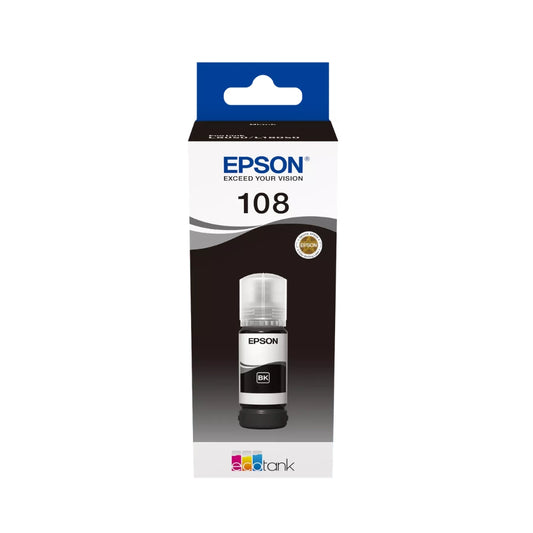 Epson 108 EcoTank Black Ink Bottle 70ml