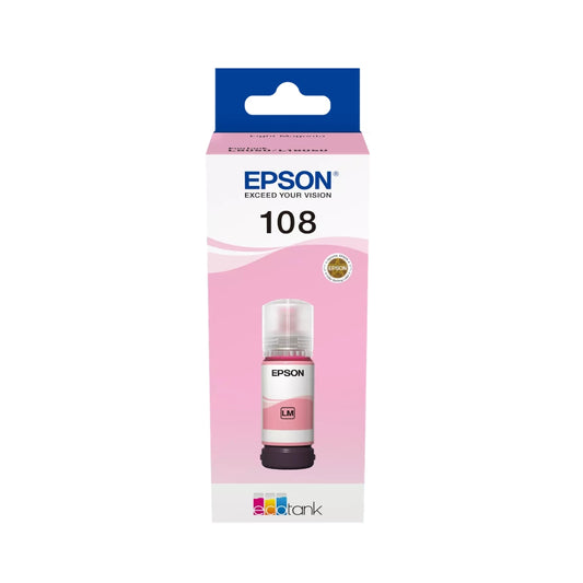 Epson 108 EcoTank Light Magenta Ink Bottle 70ml