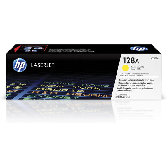 HP 128A Yellow Original LaserJet Toner Cartridge
