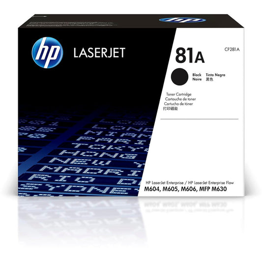 خرطوشة حبر HP 81A الأصلية السوداء لطابعات الليزر جيت