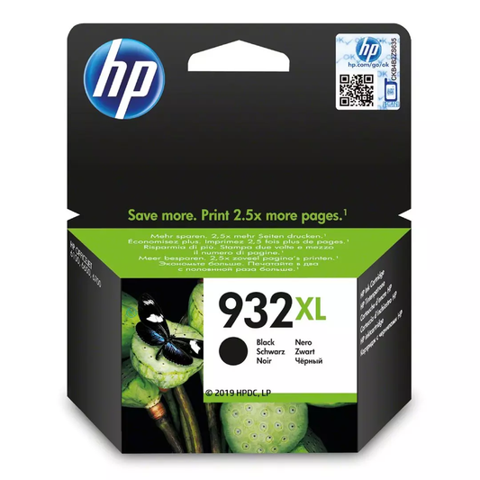 خرطوشة حبر HP 932XL سوداء – حبر صبغي عالي الإنتاجية
