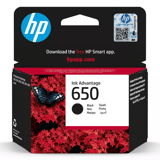 خرطوشة حبر أسود HP 650 – 360 صفحة