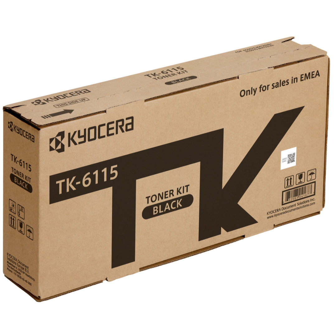 خرطوشة حبر أسود من كيوسيرا طراز TK-6115 بسعة طباعة تصل إلى 15000 صفحة