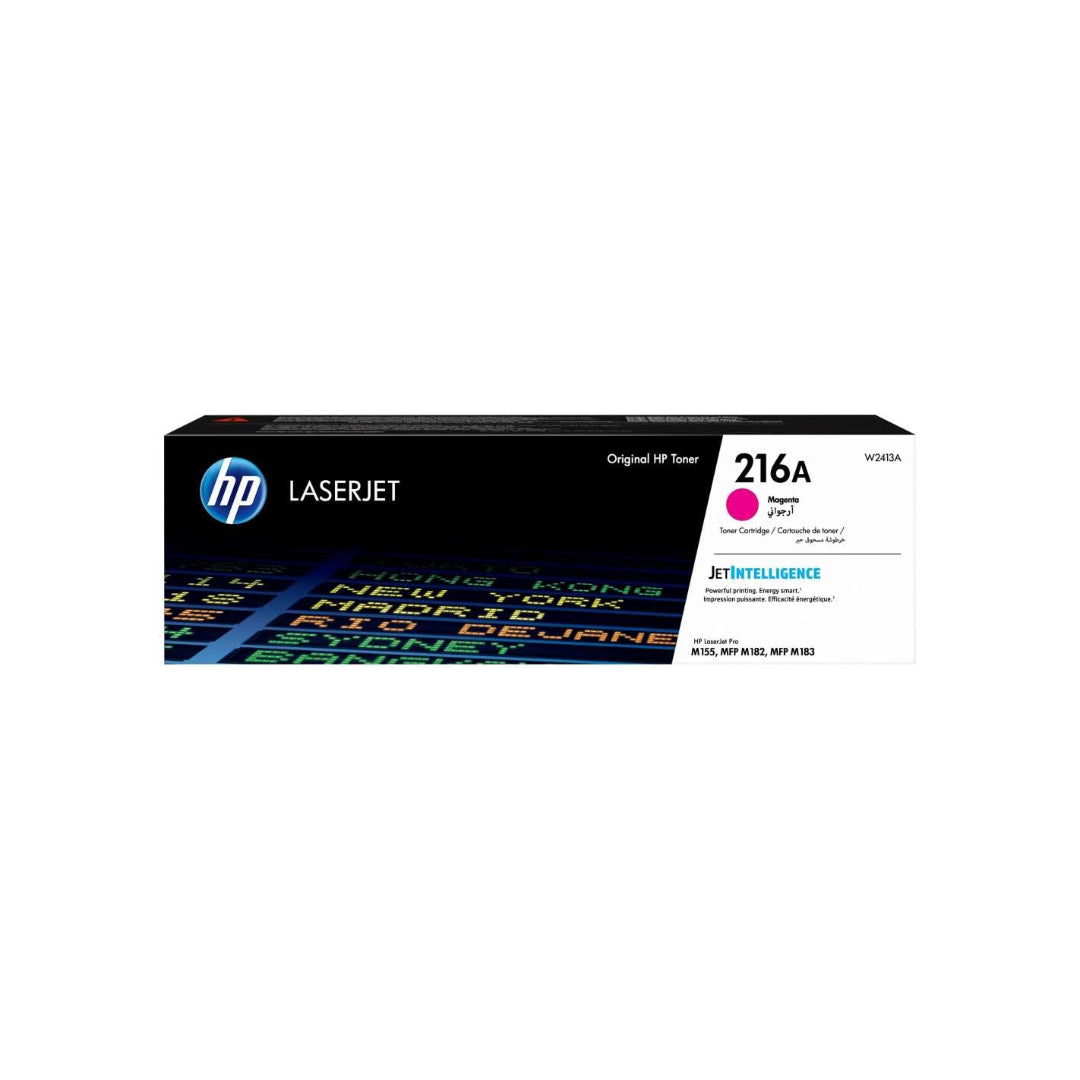 خرطوشة حبر HP 216A الأصلية لطابعات الليزر ليزر جيت باللون الأرجواني